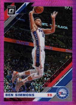 #55 Ben Simmons - Philadelphia 76ers - 2019-20 Donruss Optic - Hyper Pink Basketball