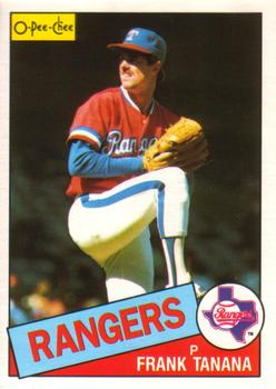 #55 Frank Tanana - Texas Rangers - 1985 O-Pee-Chee Baseball