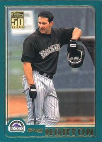 #T55 Greg Norton - Colorado Rockies - 2001 Topps Traded & Rookies Baseball