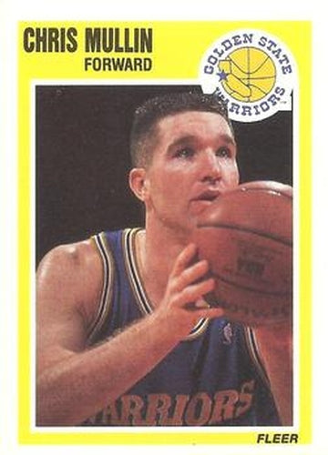 #55 Chris Mullin - Golden State Warriors - 1989-90 Fleer Basketball