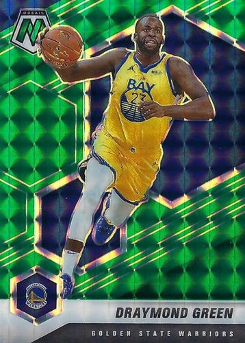 #55 Draymond Green - Golden State Warriors - 2020-21 Panini Mosaic - Mosaic Green Basketball