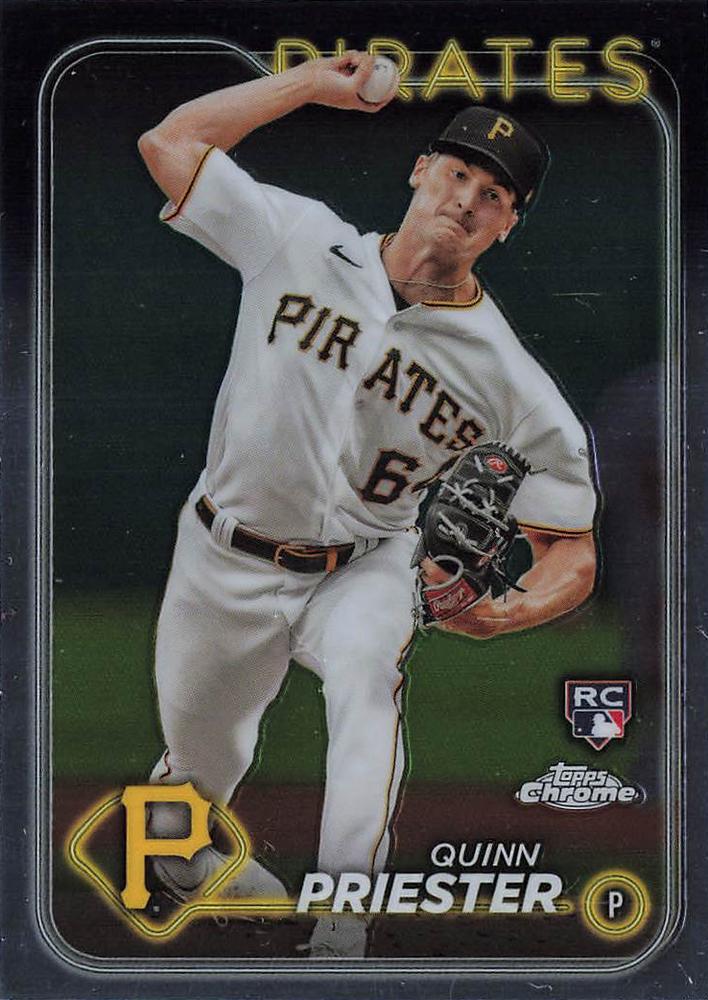 #55 Quinn Priester - Pittsburgh Pirates - 2024 Topps Chrome Baseball