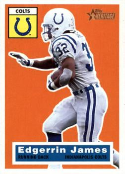 #55 Edgerrin James - Indianapolis Colts - 2001 Topps Heritage Football