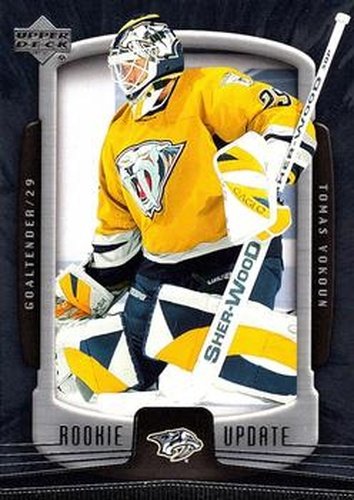 #55 Tomas Vokoun - Nashville Predators - 2005-06 Upper Deck Rookie Update Hockey