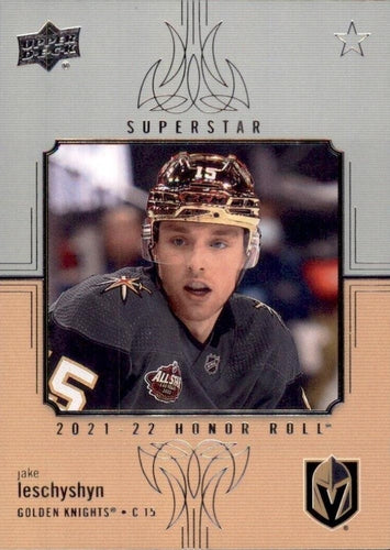 #HR-55 Jake Leschyshyn - Vegas Golden Knights - 2021-22 Upper Deck - Honor Roll Hockey
