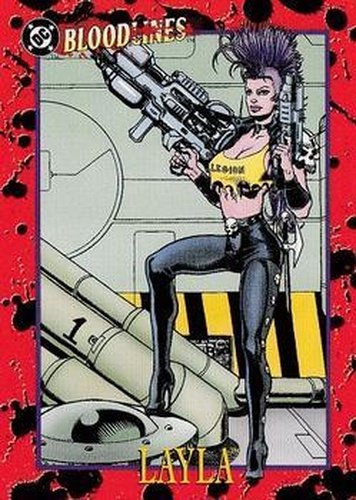 #55 Layla - 1993 SkyBox DC Comics Bloodlines