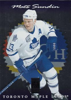 #55 Mats Sundin - Toronto Maple Leafs - 1996-97 Donruss Elite Hockey