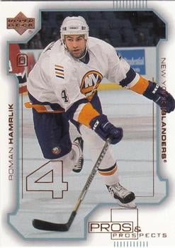 #55 Roman Hamrlik - New York Islanders - 2000-01 Upper Deck Pros & Prospects Hockey