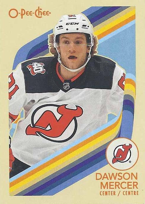 #55 Dawson Mercer - New Jersey Devils - 2023-24 O-Pee-Chee - Retro Hockey