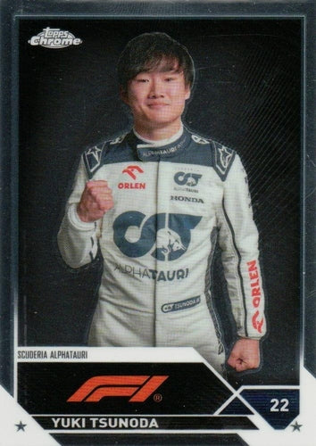 #55 Yuki Tsunoda - Scuderia AlphaTauri - 2023 Topps Chrome Formula 1 Racing
