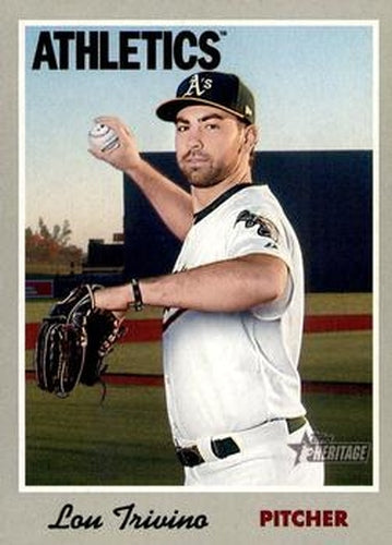 #55 Lou Trivino - Oakland Athletics - 2019 Topps Heritage Baseball