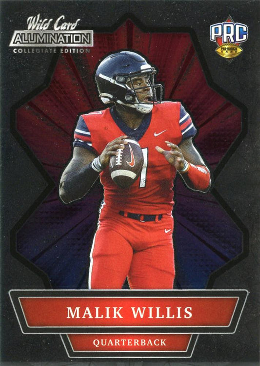 #ANBC-55 Malik Willis - Liberty Flames - 2021 Wild Card Alumination NIL Football