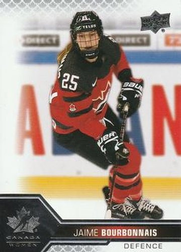 #55 Jaime Bourbonnais - Canada - 2022-23 Upper Deck Team Canada Juniors Hockey