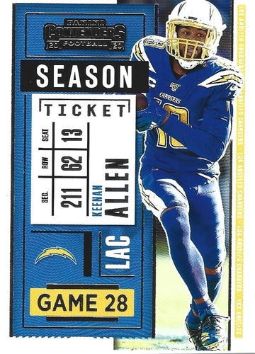 #55 Keenan Allen - Los Angeles Chargers - 2020 Panini Contenders Football