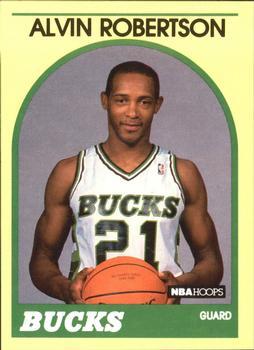 #55 Alvin Robertson - Milwaukee Bucks - 1989-90 Hoops Superstars Basketball