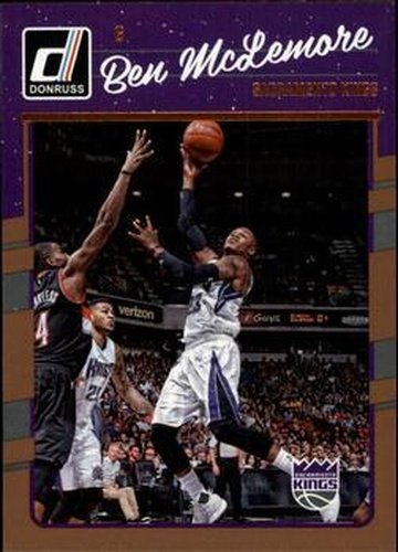 #55 Ben McLemore - Sacramento Kings - 2016-17 Donruss Basketball