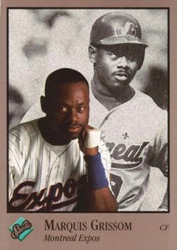 #55 Marquis Grissom - Montreal Expos - 1992 Studio Baseball