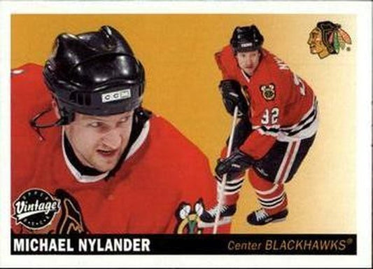 #55 Michael Nylander - Chicago Blackhawks - 2002-03 Upper Deck Vintage Hockey