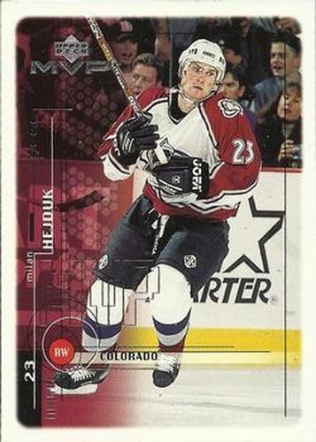 #55 Milan Hejduk - Colorado Avalanche - 1998-99 Upper Deck MVP Hockey