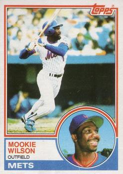 #55 Mookie Wilson - New York Mets - 1983 Topps Baseball