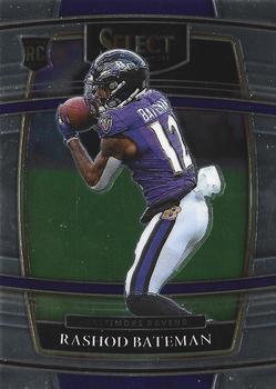 #55 Rashod Bateman - Baltimore Ravens - 2021 Panini Select - Black and Gold Prizm Die Cut Football