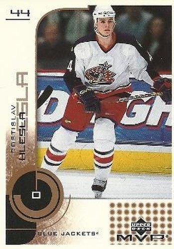 #55 Rostislav Klesla - Columbus Blue Jackets - 2002-03 Upper Deck MVP Hockey