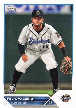 #PD-55 Felix Valerio - Biloxi Shuckers - 2023 Topps Pro Debut Baseball