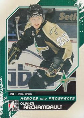 #55 Olivier Archambault - Val-d'Or Foreurs - 2010-11 In The Game Heroes and Prospects Hockey
