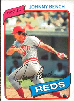 #55 Johnny Bench - Cincinnati Reds - 1980 O-Pee-Chee Baseball