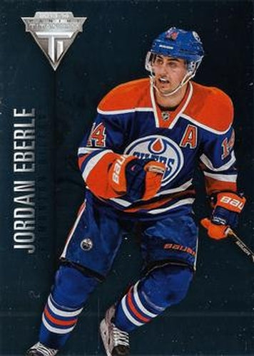 #55 Jordan Eberle - Edmonton Oilers - 2013-14 Panini Titanium Hockey