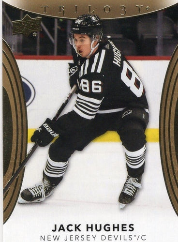 #55 Jack Hughes - New Jersey Devils - 2022-23 Upper Deck Trilogy Hockey