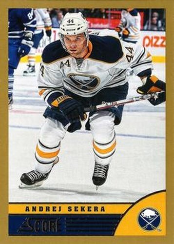 #55 Andrej Sekera - Buffalo Sabres - 2013-14 Score - Gold Hockey