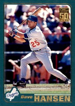 #55 Dave Hansen - Los Angeles Dodgers - 2001 Topps Baseball