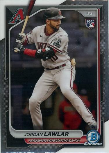 #55 Jordan Lawlar - Arizona Diamondbacks - 2024 Bowman Chrome Baseball