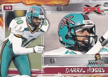 #55 Daryl Hobbs - Memphis Maniax - 2001 Topps XFL Football