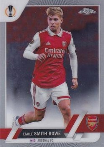 #55 Emile Smith Rowe - Arsenal FC - 2022-23 Topps Chrome UEFA Club Competitions Soccer