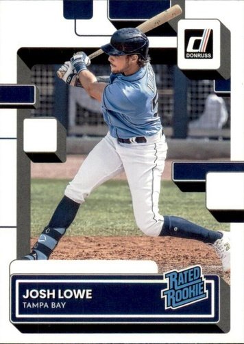 #55 Josh Lowe - Tampa Bay Rays - 2022 Donruss Baseball