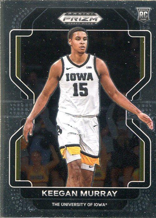#55 Keegan Murray - Iowa Hawkeyes - 2022 Panini Prizm Draft Picks Basketball