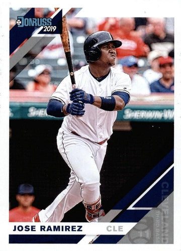 #55a Jose Ramirez - Cleveland Indians - 2019 Donruss Baseball