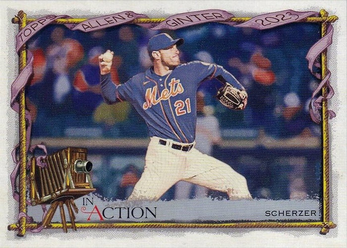 #55b Max Scherzer - New York Mets - 2023 Topps Allen & Ginter Baseball