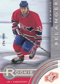#108 Francis Belanger - Montreal Canadiens - 2001-02 SPx Hockey