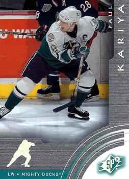 #1 Paul Kariya - Anaheim Mighty Ducks - 2001-02 SPx Hockey