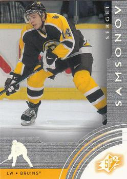#3 Sergei Samsonov - Boston Bruins - 2001-02 SPx Hockey