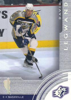 #35 David Legwand - Nashville Predators - 2001-02 SPx Hockey