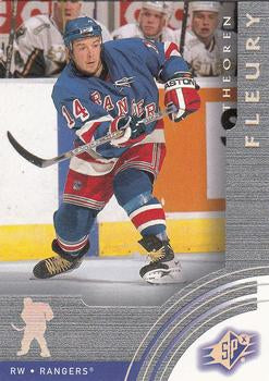 #43 Theoren Fleury - New York Rangers - 2001-02 SPx Hockey