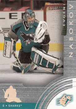 #55 Evgeni Nabokov - San Jose Sharks - 2001-02 SPx Hockey