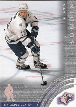 #65 Mats Sundin - Toronto Maple Leafs - 2001-02 SPx Hockey