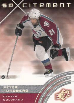 #72 Peter Forsberg - Colorado Avalanche - 2001-02 SPx Hockey