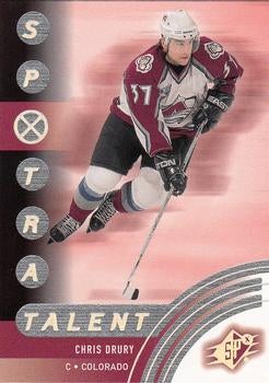 #82 Chris Drury - Colorado Avalanche - 2001-02 SPx Hockey