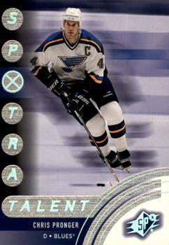 #90 Chris Pronger - St. Louis Blues - 2001-02 SPx Hockey